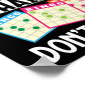 Bingo Hair geeft niet om grappig gokken Poster (Hoek)