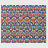 Bingo Hall Kerstboom met bingoballen Cadeaupapier (Vlak)