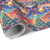 Bingo Hall Kerstboom met bingoballen Cadeaupapier (Rol Hoek)