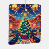 Bingo Hall Kerstboom met bingoballen Keramisch Ornament (Rechts)