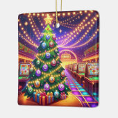 Bingo Hall Kerstboom met bingoballen Keramisch Ornament (Links)