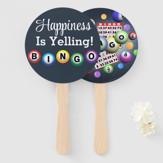 Bingo Handwaaier (Voorkant en achterkant)