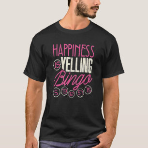 Bingo Happiness is jaloezie Mannen Bingo T-shirt