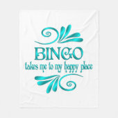 Bingo Happy Place Fleece Deken (Voorkant)