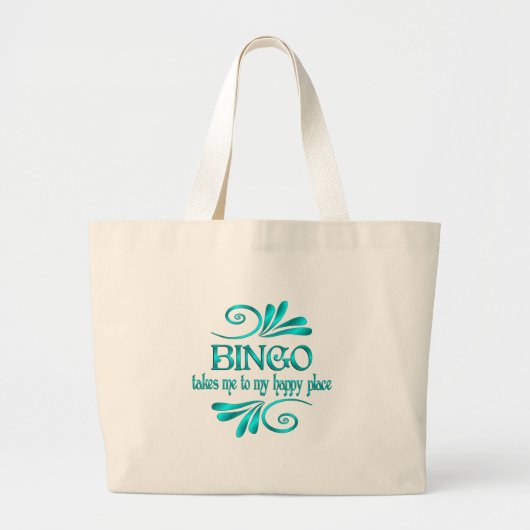 Bingo Happy Place Grote Tote Bag (Voorkant)