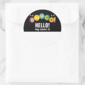 Bingo Hello Name Tag Ronde Sticker (Tas)