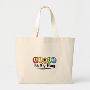 Bingo, het is mijn ding grote tote bag