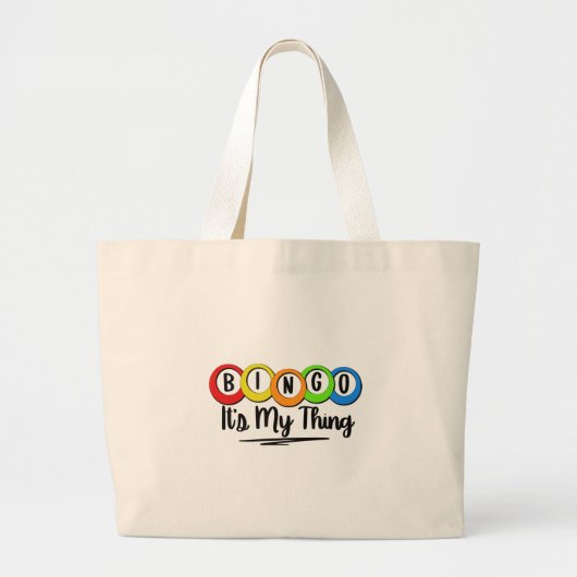 Bingo, het is mijn ding grote tote bag (Voorkant)