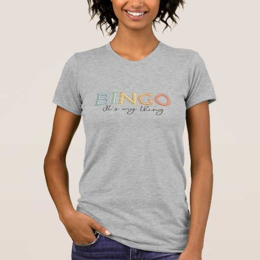 BINGO, het is mijn ding - Pastel T-shirt (Voorkant)