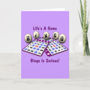 Bingo: Het leven is een Spel Kaart