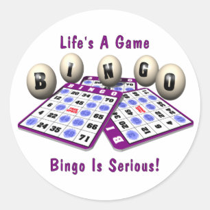 Bingo: Het leven is een spel Ronde Sticker