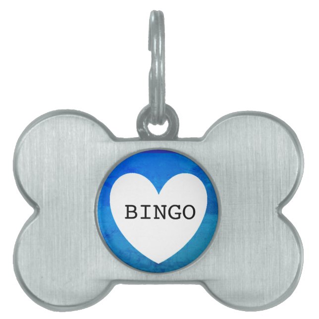 ❤️ Bingo hondenlabel door dalDesignNZ Huisdieren Naamplaatje (voorkant)