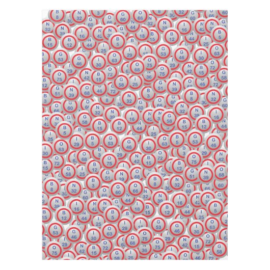 Bingo Hopper Balls in Random Tafelkleed (Voorkant)
