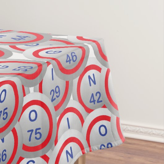 Bingo Hopper Balls in Random Tafelkleed (Voorbeeld)