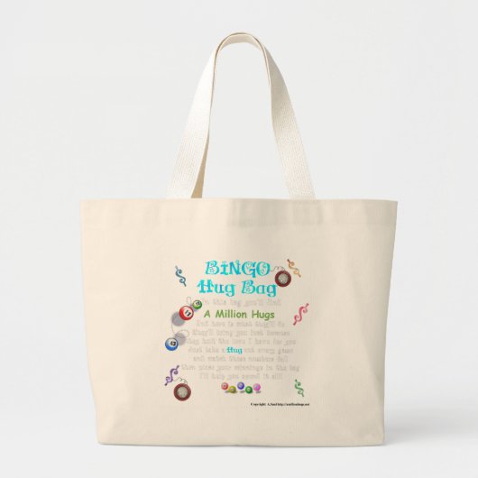 Bingo Hug Bag Grote Tote Bag (Voorkant)