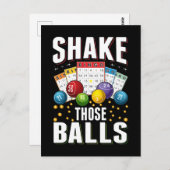 Bingo Humor Mannen Vrouwen Funny Bingo Player Briefkaart (Voorkant / Achterkant)