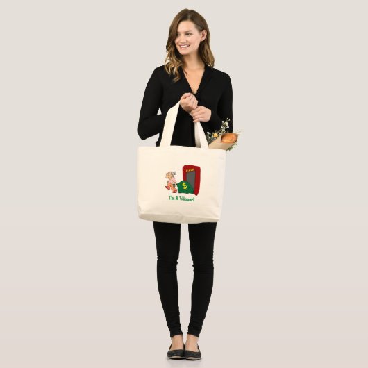 Bingo - Ik ben een winnaar Grote Tote Bag (Voorkant (model))