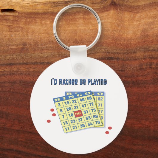 Bingo: Ik zou liever spelen Sleutelhanger (Voorkant)