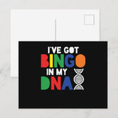 Bingo In My DNA Lucky Game Gambling Player Gift Briefkaart (Voorkant / Achterkant)