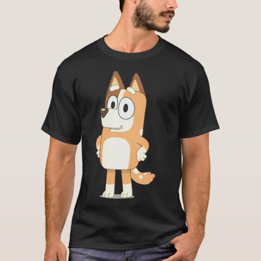 Bingo is Bluey's rode Heeler zusje T-shirt (Voorkant)