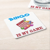 BINGO IS MIJN GAME KARTONNEN ONDERZETTERS (Schuin)