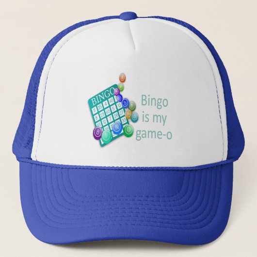 Bingo is mijn Game-O Fun Bingo Quote Trucker Pet (Voorkant)