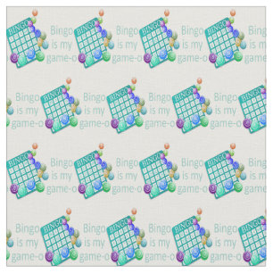 Bingo is mijn Game-O Fun Quote Stof