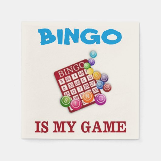BINGO IS MIJN GAME SERVETTEN (Voorkant)