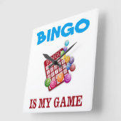 BINGO IS MIJN GAME VIERKANTE KLOK (Hoek)