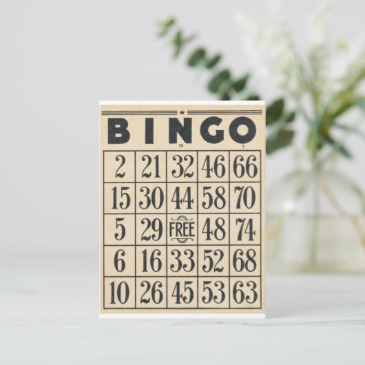  Bingo Kaart (Staand voorkant)