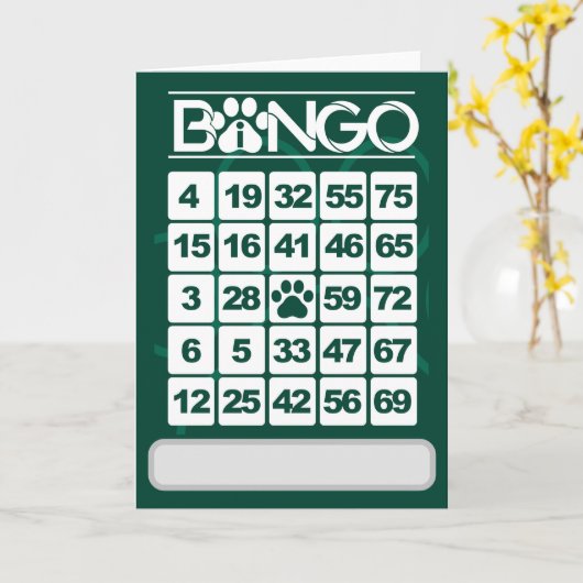 bingo kaart (Gele Bloem)