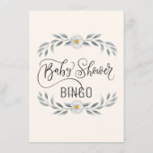 Bingo Kaart Baby shower | Beer- en Rockpaarden (Achterkant)