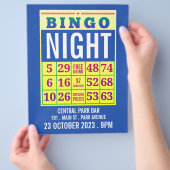Bingo Kaart, Bingo Night Adverteren Flyer (Hand)