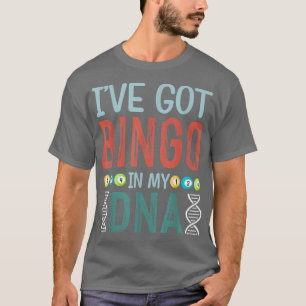 Bingo Kaart Game Grandma Bingo Player Bingo Kaarte T-shirt