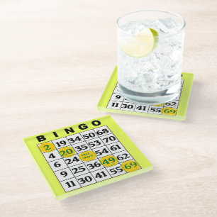 BINGO Kaart Glazen Onderzetter