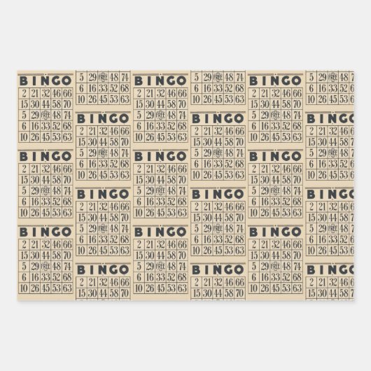  Bingo Kaart Inpakpapier Vel (Voorkant 3)