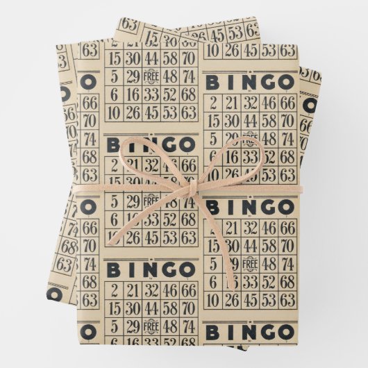  Bingo Kaart Inpakpapier Vel (In situ)