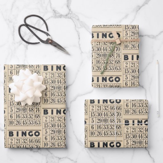  Bingo Kaart Inpakpapier Vel (Voorkant)