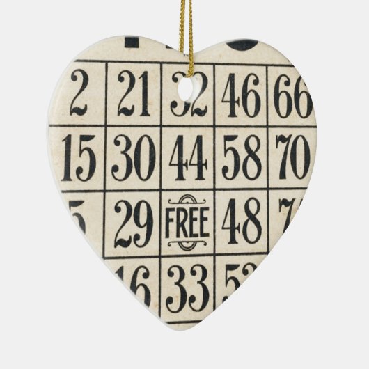  Bingo Kaart Keramisch Ornament (Rechts)