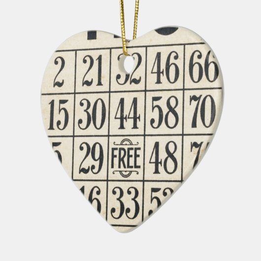  Bingo Kaart Keramisch Ornament (Links)