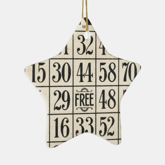  Bingo Kaart Keramisch Ornament (Rechts)