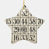  Bingo Kaart Keramisch Ornament (Voorkant)