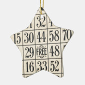 Bingo Kaart Keramisch Ornament (Links)