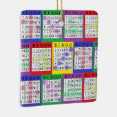 BINGO-Kaart | Kerstmis van BINGO Lover Keramisch Ornament (Rechts)
