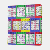 BINGO-Kaart | Kerstmis van BINGO Lover Keramisch Ornament (Links)