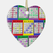BINGO-Kaart | Kerstmis van BINGO Lover Keramisch Ornament (Rechts)