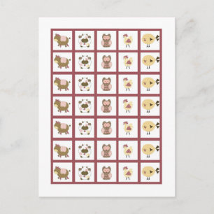 Bingo Kaart Markers Abby's Boerderij Roze Girly Ba