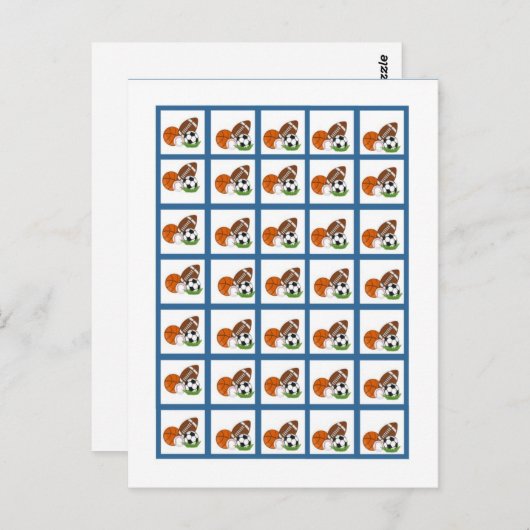 Bingo Kaart Markers All-star Blauw (Voorkant / Achterkant)