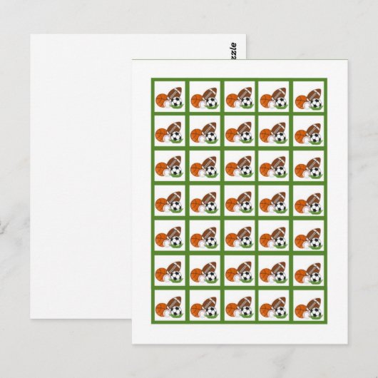 Bingo Kaart Markers All-star Groen (Voorkant / Achterkant)