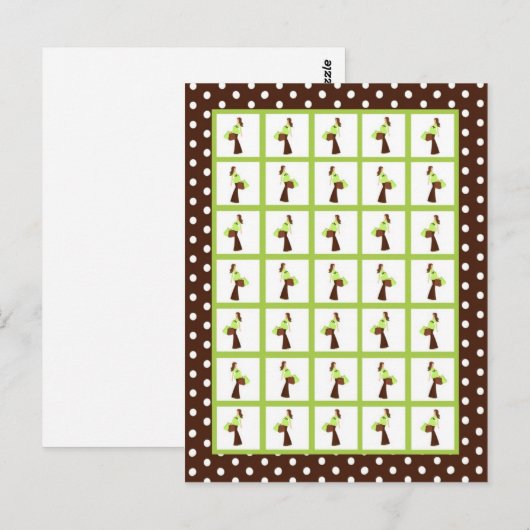 Bingo Kaart Markers Green Mod Mom Polka Dots (Voorkant / Achterkant)